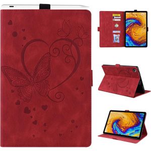 Kal-Coque Lenovo Tab M10 Fhd Plus 10.3 Pouces Étui De Cuir Pu Avec Fonction Support Et Sommeil/Réveil Auto Housse De Protection Tablette Pour Lenovo Tab M10 Plus Tb-X606x/X606f,Rouge - Neuf
