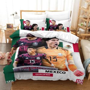Qatar Housse De Couette De La Coupe Du Monde Mexico | Housse De Couette Souvenir De C&iquest;&iquest;L&iquest;&iquest;Bration | &iquest;&iquest;Quipes De Pays Pour La Coupe Du Monde Single&pound;&iquest;Xcm - Neuf