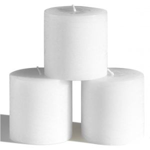 ERYI- Bougie Flottante, Cire De Paraffine Blanc, 4.5Cm L X 4.5Cm W X 3Cm H Sans Parfum Lot De 20 - Neuf