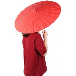 Parapluie Parasol En Papier, 2pcs Parapluie En Papier Chinois Parapluie De Danse Parapluie En Papier Huil&eacute; Fait &Agrave; La Main Artisanat Petit Parasol Parapluies En Papier(Jaune) - Neuf