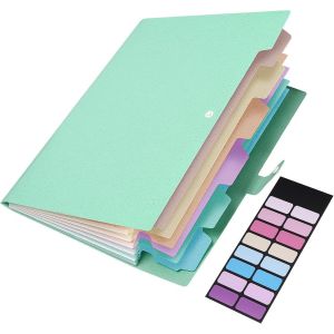 Trieur 7 Compartiments A4 En Paille De Bl&eacute;,Extensible Organiseur Document Trieur A4,Souple Et L&eacute;g&egrave;re Syst&egrave;me De Classeur,Vie Saine,Sans Bpa Pour Bureau Maison Ecole Vert - Neuf