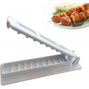 Kebab Maker, Machine À Kebab Maker, Brochettes Kebab Moule Presse, Skewer Kebab Maker Pour Kebab Turc Barbecue Et Pique-Nique, Pour Cuisine Maison Pique-Nique En Plein Air Camping, Blanc,29.5*7.5*3cm - Neuf
