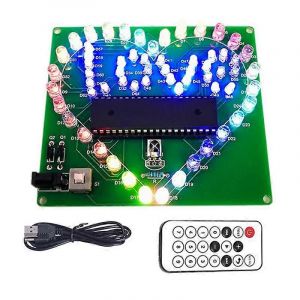 Kit &eacute;lectronique de bricolage LED color&eacute; Flash d'amour Coeur de t&eacute;l&eacute;commande de bricolage Kit de projet de soudure Saint-Valentin - Neuf