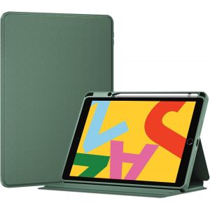 LORANKA-Coque pour iPad 10.2"", iPad 9&egrave;me G&eacute;n&eacute;ration 2021, iPad 8&egrave;me G&eacute;n&eacute;ration 2020, iPad 7&egrave;me G&eacute;n&eacute;ration 2019, Nouvel &Eacute;tui Am&eacute;lior&eacute; avec Porte-Stylet, Housse de Protection Compl&egrave;te -Vert - Neuf