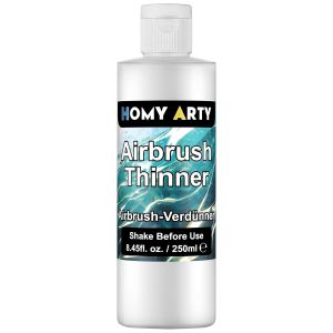 Diluant pour A&iquest;&iquest;rographe - 250 ML Diluant pour Peinture Acrylique ? Base d'eau pour Am&iquest;&iquest;liorer Le Flux De Peinture pour Les Mod&iquest;&iquest;les en M&iquest;&iquest;tal Et en Plastique, Diluant pour Peinture A&iquest;&iquest;rographe - Neuf