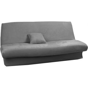 SUBZONAL-Housse de clic clac Extensible 120 &agrave; 140cm-180 &agrave; 200cm (Noir) (Gris) - Neuf
