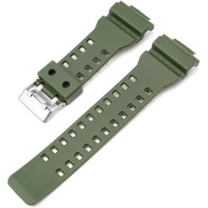 Eryi-16mm Bracelet De Montre De Remplacement En Résine Naturelle Pour Montre Pour Homme - Compatible Avec Modèles G-Shock Ga-100/110/140/200/400/700 Gd-100 G-8900 Gw-8900 - Neuf