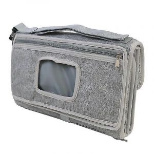 Table À Langer Portable,Matelas À Langer Portable De Grande Capacité Pour Le Voyage De Bébé (Gris) - Neuf