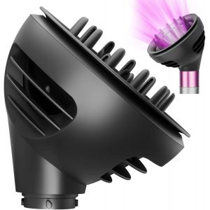 Diffuseur De Cheveux Wave And Curl Pour Dyson Airwrap, Deux Modes De Flux D'Air Et De Diffusion Pour Airwrap Hs01 Hs05 Pour Am&eacute;liorer La D&eacute;finition Des Boucles Et Contr&ocirc;ler Les Cheveux - Neuf