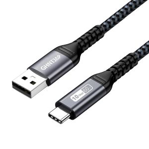 JGD-C&acirc;ble USB C 0,5 m, 10 Gbps USB 3.2 Gen 2 USB C, 60 W, c&acirc;ble USB vers USB C en nylon, c&acirc;ble USB type C, compatible avec iPhone 16 15, Galaxy S24 S23 S22, manette PS5, Android Auto - Neuf