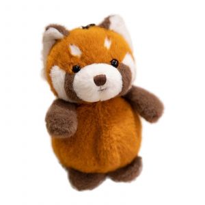 Panda mignon Trousseau de Jouets pour les Enfants, Peluche Poupée Accessoire, 13cm Orange, Utilisation Intérieure et Extérieure, les Âges 3+ - Neuf