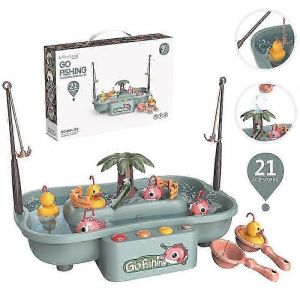 Jeu de pêche flottant, jeu de pêche amusant pour l'intérieur et l'extérieur, cadeau de Noël pour enfants, garçons et filles, multicolore en option-Vert - Neuf