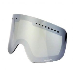 Lunettes De Ski Avec Double Couche De Lentille D&eacute;tachable, Anti-Brouillard, Argent Lentille Pour Le Ski Et Le Snowboard, Protection Uv - Neuf