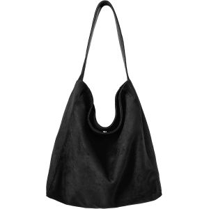 TZF-Sac a Main Femme Grand Sac Cabas Femme, Tote Bag Femme, Sacs &agrave; Main Port&eacute;s &eacute;paule Femme, Sac de Cours, Sac en Daim Su&eacute;d&eacute; pour le Quotidien, Travail et Courses - Neuf
