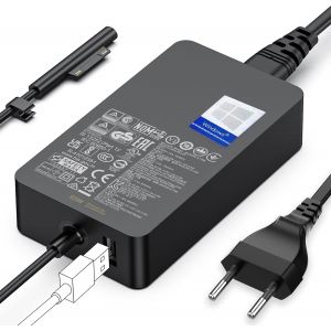 acdsgd-65W Chargeur Microsoft Surface Pro pour Surface Pro 3/4/5/6/7/7+/8/9/10/11/12, Surface Laptop 1/2/3/4/5/6/7, Surface Go 1/2/3/4 - Neuf