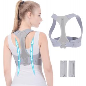 Correcteur De Posture Réglable Pour Le Dos, Idéal Pour Soulager Les Douleurs Du Dos, De La Poitrine, Du Cou Et Des Épaules - Pour Hommes, Femmes Et Adolescents - Lavable Et Réglable - M - Neuf