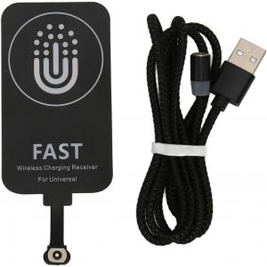 CHECARZHN--NO1-Récepteur De Chargeur Sans Fil, Récepteur Et Adaptateur De Charge Sans Fil Qi De Type C, Récepteur De Charge Sans Fil Rapide Pour Tous Les Téléphones Portables De Type C - Neuf
