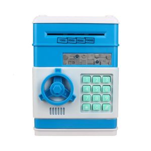 (C 13,5*13,5*19cm) Banque De Sécurité Pour Enfants Avec Mot De Passe D'empreinte Digitale Pour Guichet Automatique - Neuf