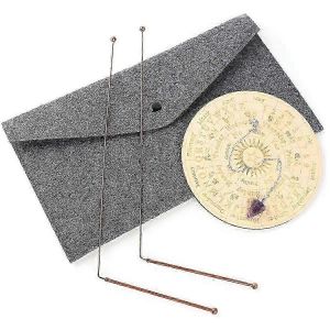 Baguettes De Radiesthésie En Cuivre Spirituel Et Divinatoire Pendule Planche Mat Kit Pour ,Divination De L'eau,Guérison Énergétique - Neuf
