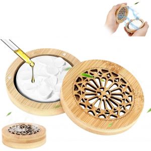 Trahoo-Petit Diffuseur D'huiles Essentielles Avec Bo&icirc;te D'encens En Bois Pour Aromath&eacute;rapie Dans La Chambre, La Salle De Bain, Le Bureau, La Voiture Et Les Voyages - Neuf