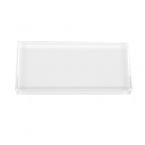 Verre transparent Nail Art Palette Peinture Dessin Couleur Pigment Plat Manucure (Verre rectangulaire) - Neuf