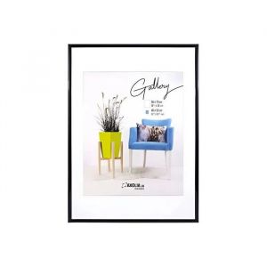 Cadre Photo Affiche 50 x 70 cm Noir en Acrylique Incassable pour Dipl&ocirc;me Poster D&eacute;coration Murale Fixation Horizontale Verticale - Neuf