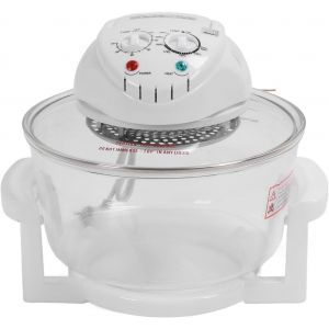 lbgwp60-Friteuse D'Air En Verre, 12.68 Quart 1200-1400W Oilless Friteuse Cuisinière Avec Minuterie 60Min Et Commandes De 149°F-482°F Four De Friteuse À Air De Comptoir Visible À 360° - Neuf