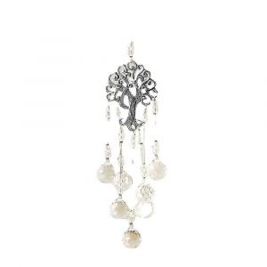 Prisme En Verre De Cristal,Pendentif Arbre De Vie En Métal,Décoration Suspendue Boule De Cristal,Cristaux Comme Décoration,Cristal De Capteur De Soleil Feng Shui Pour Le Dec De Jardin - Neuf