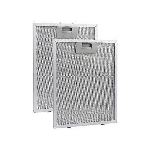 2pcs hotte de cuisinière filtre cuiseur hotte filtre à graisse cuisine extracteur ventilation aluminium aspirateur filtre maille 320 * 260mm - Neuf