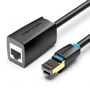 EUOP-Câble D'Extension Ethernet Cat8 Rj45 Mâle Vers Femelle Câble Réseau 10 Gigabit Blindé Connecteur D'Extension Convient Aux Commutateurs, Modems, Panneaux De Brassage, Routeurs, Pc, 1,5 M - Neuf
