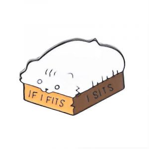Si Je Correspond Je Si&egrave;ge Chat &Eacute;mail Broche Pin De Revers Accessoires - Dessin De Chat Mignon, L&eacute;ger, Durable, Id&eacute;e Cadeau - Neuf