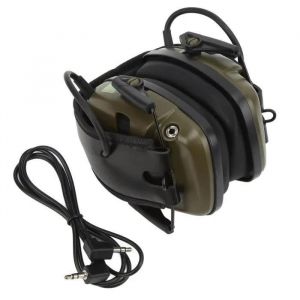 Casque De Chasse Professionnel Zerone - Cache&iquest;Oreilles Anti&iquest;Bruit - Vert Fonc&eacute; - Neuf