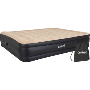 Ulteronixshop-Matelas Gonflable Lit Electrique autogonflant 2 Personnes 203x157x47cm Lit d'appoint avec Pompe int&eacute;gr&eacute;e Hauteur de Couchage Extra &eacute;lev&eacute;e Surface floqu&eacute;e pour Camping et Maison - Neuf
