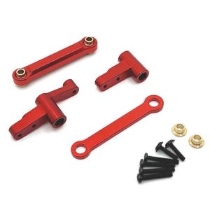 Ensemble de bras oscillant de coupe de direction pour MJX 1/14 RC voiture mise à niveau pièces rouge - Neuf