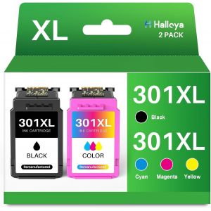 301XL 301 XL Cartouche pour HP 301 XL Noir et Couleur DeskJet 1510 2540 1010 1050 2050 Envy 4507 4500 4502 4504 5530 5532 OfficeJet 2620 2622 2624 4630 4632 4634 - Neuf