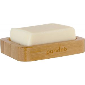 SJZG-Porte-Savon En Bambou Naturel - Pour Savon, Gommage, Éponge Et Comme Étagère De Douche Et De Lavabo - Bac D'Égouttement, Porte-Savon, Porte-Savon - Neuf