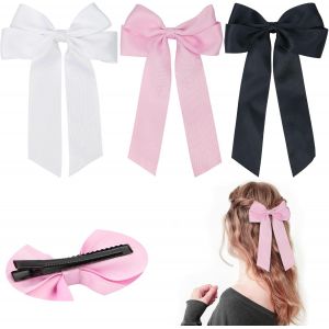Shiliu-Lot De 3 N?Uds À Cheveux Pour Filles Avec Pinces À Cheveux En Ruban De Satin - Accessoires Pour Cheveux Pour Femme - Pour Ma[ - Neuf