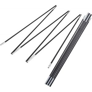 Yemaesre-Poteaux De Tente De Camping Bâtons De Tente D'extérieur En Fibre De Verre Tige De Support De Tente Pour Poteaux De Tente Bâtons D'auvent De Camping, Cadres De Support De Tente Pour Extérieur - Neuf
