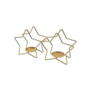 Arbre De No&euml;l De L'or De No&euml;l, D&eacute;coration De Table De Salle &Agrave; Manger Bougie De F&ecirc;te De No&euml;l De La Forme De L'arbre De M&eacute;tal Et De Fer Bougie Bougie &Eacute;toile - Neuf