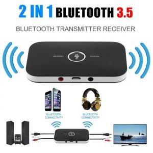 r&eacute;cepteur &eacute;metteur Bluetooth Adaptateur Transmetteur Audio Sans Fil 2 En 1 Noir - Neuf