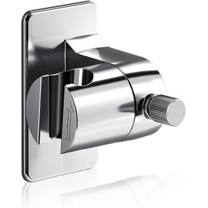 Support Pommeau de Douche R&eacute;glable &agrave; 360&deg;, Accroche Pommeau de Douche, Support Douche Sans Percage avec Bande de Montage Autocollante, pour Maison, Dortoir, H&ocirc;tel - Neuf