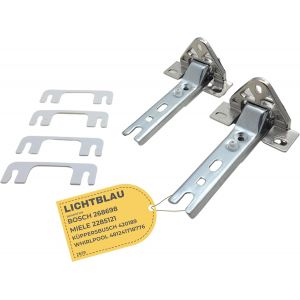 2x charni&egrave;re de porte pour r&eacute;frig&eacute;rateur montage avant I pour Bosch et Siemens 00268698, Miele 2285121, Privileg 00907485 etc. I Kit de charni&egrave;res pour porte de r&eacute;frig&eacute;rateur - Neuf