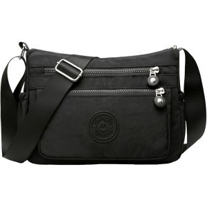 Sac Bandouli&egrave;re Femme,Sac a Main Multipoches Sacoche Femme Bandouli&egrave;re,Besace Loisir,R&eacute;glable Besace pour Shopping,Travail,Voyage,pour &Eacute;cole Usage Quotidien - Neuf