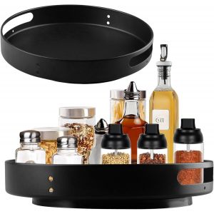 Tianyi-Plateau Tournant Epices Rangement Epices Cuisine Etagere &Agrave; &Eacute;pices Rotative Pour Organisateur Cuisine Pour Cuisine, Salle De Bain, Chambre 30 X 30&times;5cm - Neuf