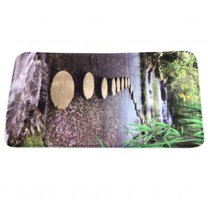 Hjlian Paillasson Antiderapant Pour Salle De Bain, Motif Naturel, Decoration D'interieur (40 X 60 Cm) - Neuf
