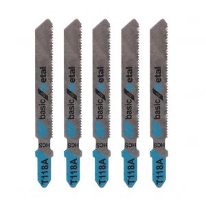 Lot de 5 lames de scie sauteuse T118A pour Bosch (carte plastique) - Neuf