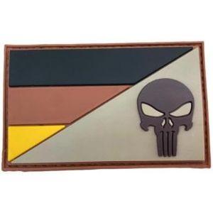 Kalanka-Écusson Thermocollant - Motif Drapeau Allemand Allemand - Brun - Brille Dans Le Noir - Airsoft - Paintball - Pvc - Neuf