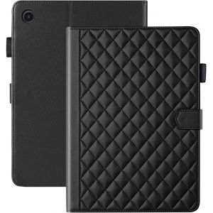 KAL-Coque Pour Samsung Galaxy Tab A8 10.5 Pouces 2022/2021 Sm-X200/X205/X207 Business Cuir Pu Tablet &Eacute;tui Pour Galaxy Tab A8 Avec Fente Pour Carte Fonction Stand Noir - Neuf