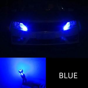 Lugh-Blue-2pcs T10 Led Bulbsampoule De Marqueur De Stationnement À Led Pour Kit,Dégagement,Pas Courageux,W5w,107,106,206,207,301,306,307,406,407,508,607,806,Sw,Cc,2 × T10 - Neuf