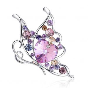 Broches En Cristal Et Strass D'autriche Pour Femmes, Broches &Eacute;l&eacute;gantes, Accessoires De Mode, Style Vintage, Multicolores - Neuf